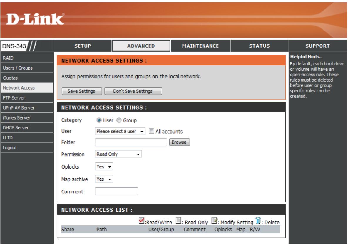 D-LINK DNS-343 - Accès au réseau - 1