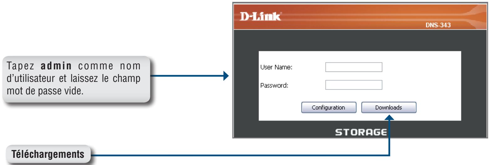 D-LINK DNS-343 - Gestion des téléchargements - 2
