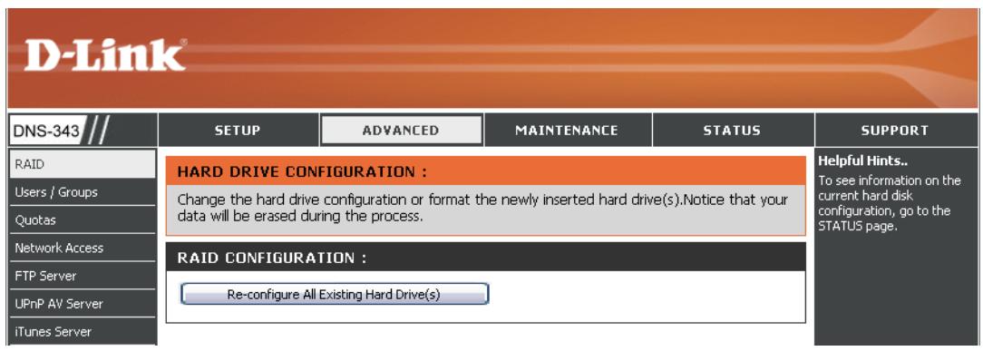 D-LINK DNS-343 - Avance RAID - 2
