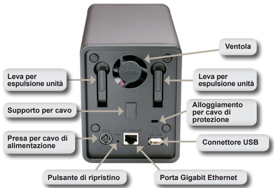 D-LINK DNS-726-4 - Pannello posteriore (Connessioni) - 1