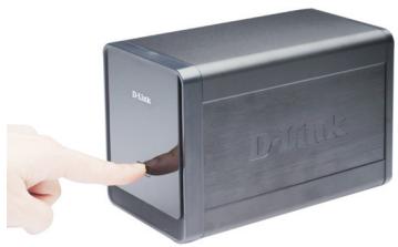D-LINK DNS-726-4 - Stromversorgung einschalten und Festplattenlaufwerk initialisieren - 1