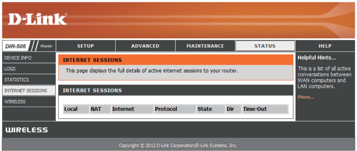 D-LINK DIR-505 - Sessions Internet - 1