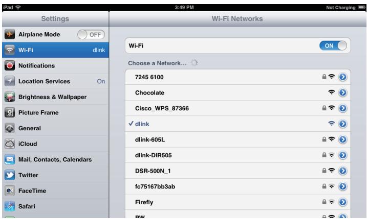D-LINK DIR-505 - Configuration de l'application QRS Mobile (iOS) - 3