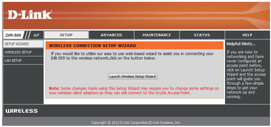 D-LINK DIR-505 - WELCOME TO THE D-LINK SETUP WIZARD - 1