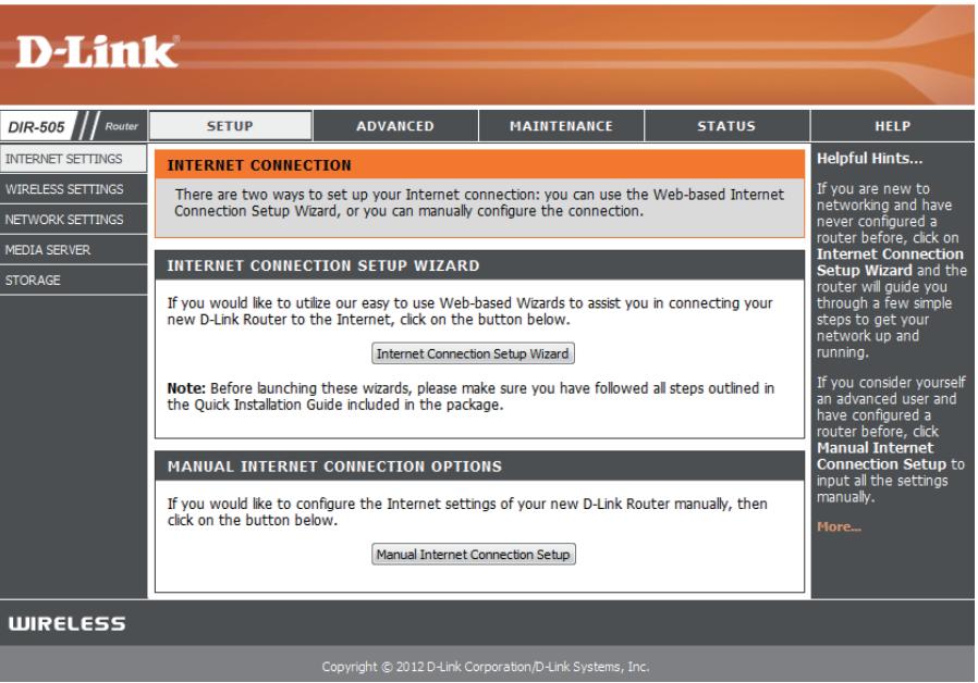 D-LINK DIR-505 - WELCOME TO THE D-LINK SETUP WIZARD - 1