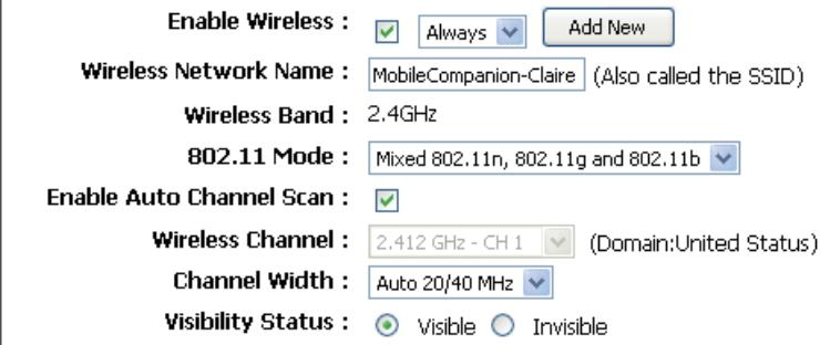D-LINK DIR-505 - WIRELESS NETWORK SETTINGS - 1
