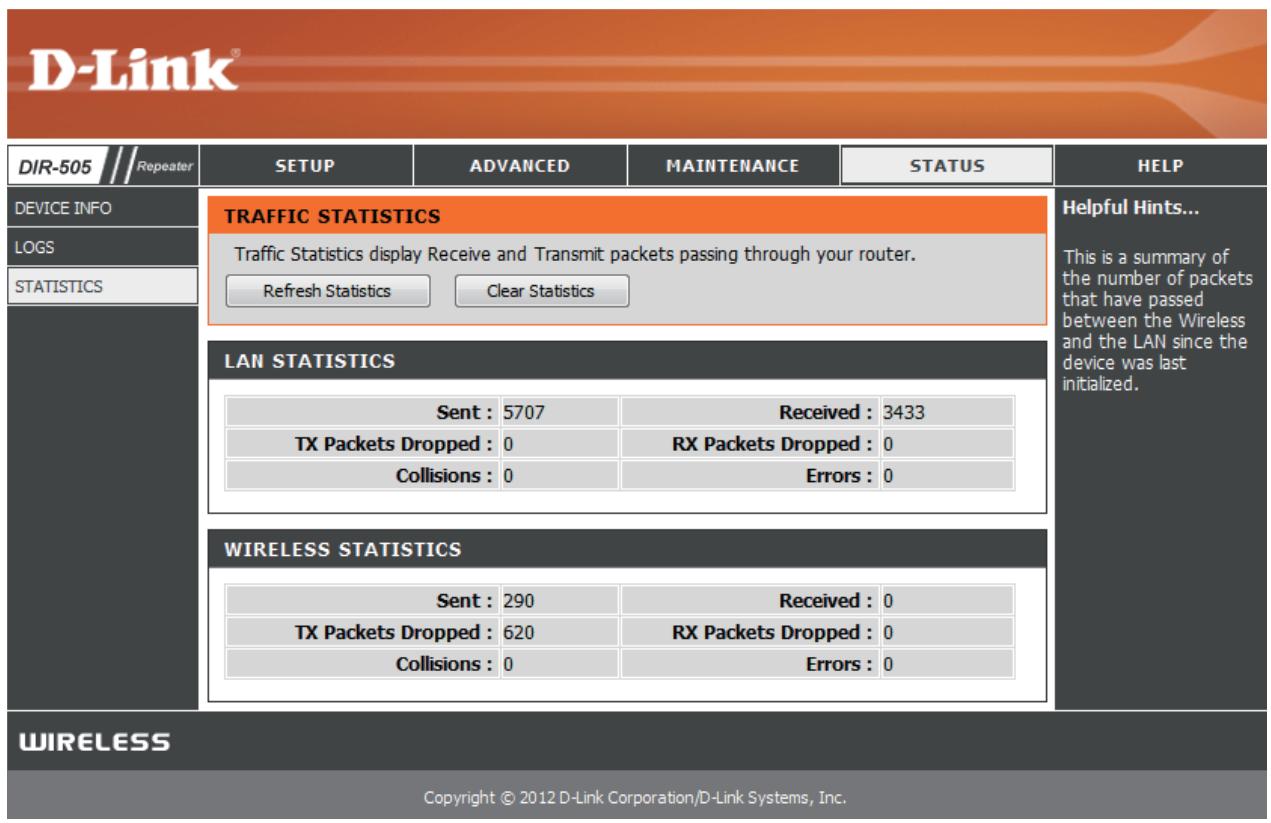 D-LINK DIR-505 - Statistiques - 1