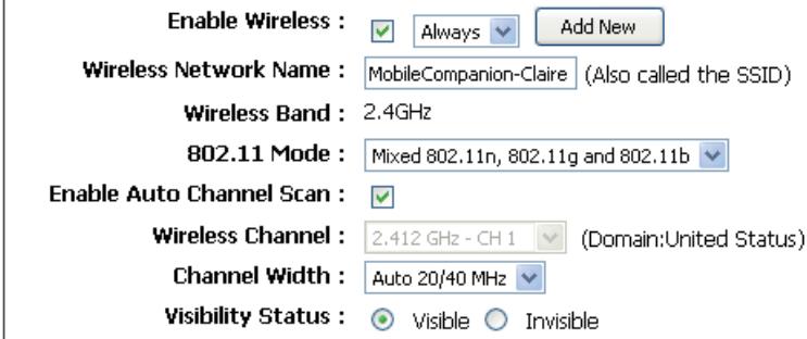 D-LINK DIR-505 - Configuration sans fil - 2