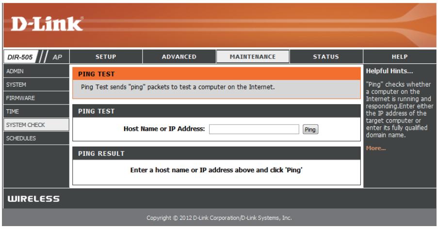 D-LINK DIR-505 - Contrôle du système - 1