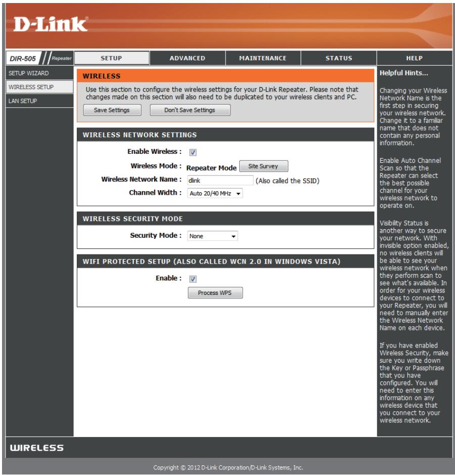 D-LINK DIR-505 - SELECT CONFIGURATION METHOD - 1