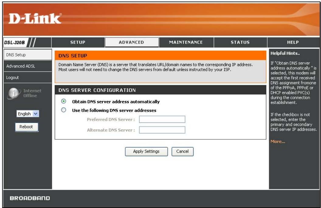 D-LINK DSL-320B - Contrôle parental - 1