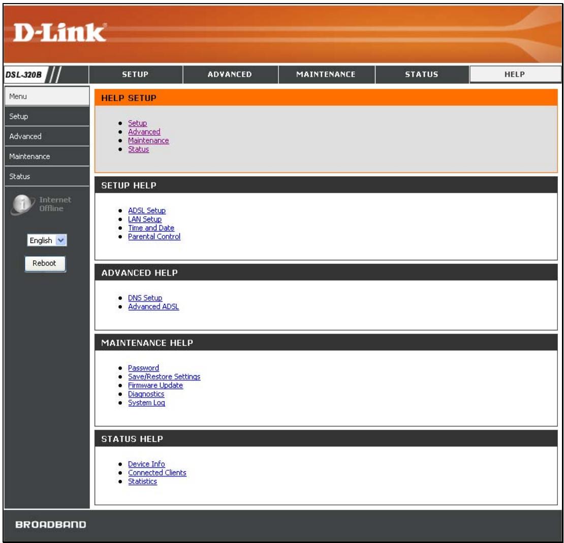 D-LINK DSL-320B - État - 2