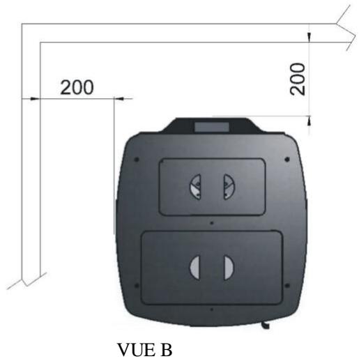 DEVILLE AMBRA - Distances minimales de sécurité (en mm) - 2