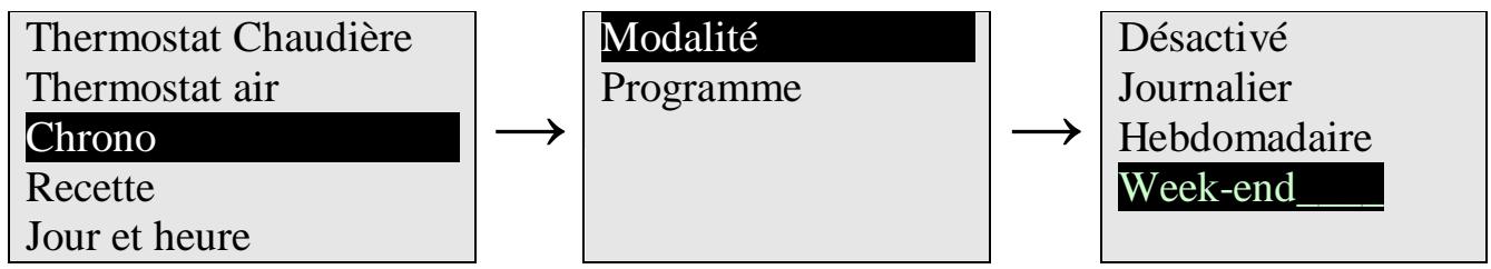 DEVILLE AMBRA - Choix du mode de programmation - 1