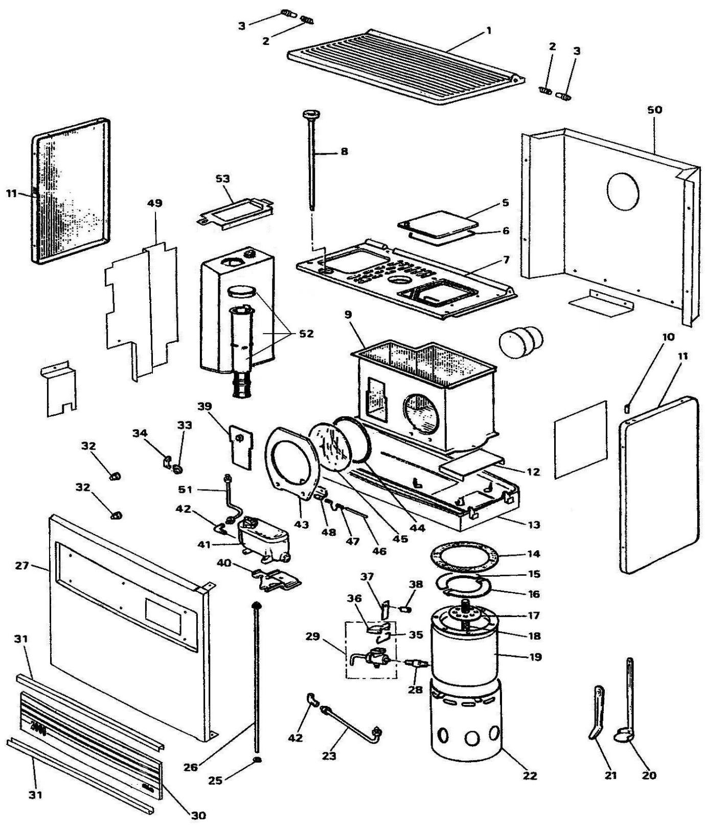 DEVILLE ATRIUM 2000 - POELE FIOUL ATRIUM 2000 - 1