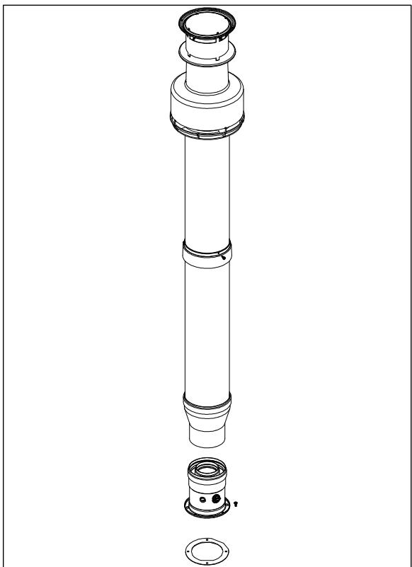 DEVILLE DCMA 25-08 - Conduits de fumées - kit CK50 - 1