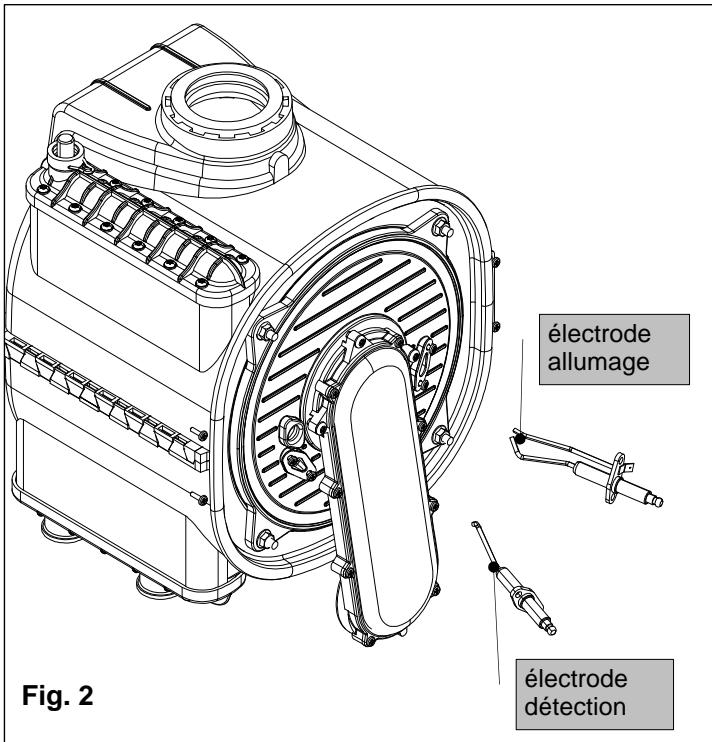 DEVILLE DCMA 25-08 - Électrodes d'allumage et/ou de détection (fig. 2) - 2