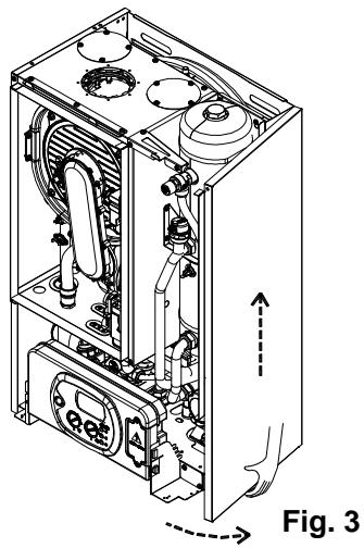 DEVILLE DCMA 25-08 - Pour accéder aux branchements électriques du tableau de commandes, procéder comme suit : - 1