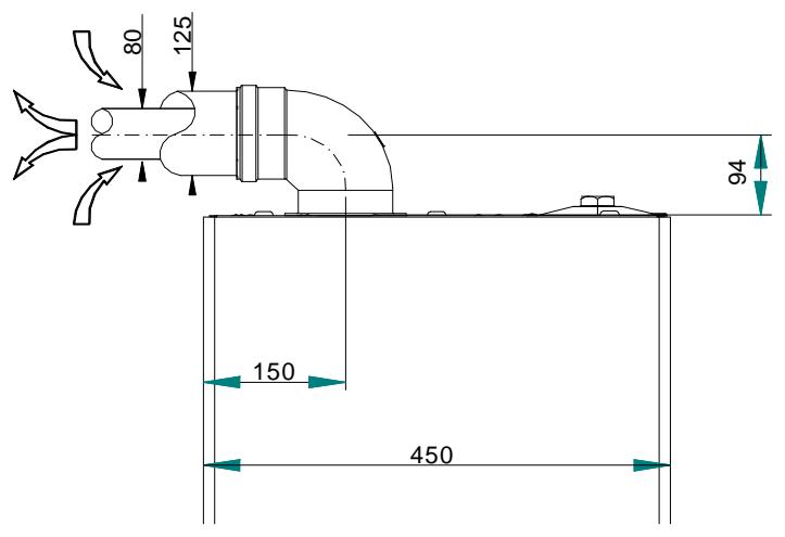 DEVILLE DCMA 25-08 - Conduits de fumées - kit AK50 - 2