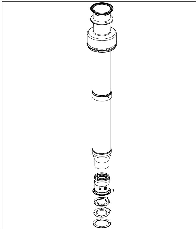 DEVILLE DMV 24 - Conduit de fumées - KIT G - 4