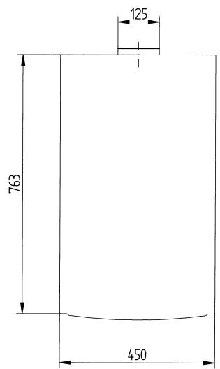DEVILLE VNI 28 - DIMENSIONS DE LA CHAUDÈRE - 1
