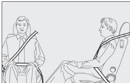 FIAT BRAVO 2007 - AVERTISSEMENTS GENERAUX POUR L'UTILISATION DES CEINTURES DE SECURITE - 1