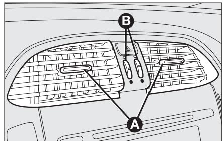 FIAT BRAVO 2007 - BOUCHES D'AERATION ET DIFFUSEURS ORIENTABLES LATERAUX fig. 38-39 - 1