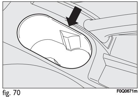 FIAT BRAVO 2007 - CENDRIER (lorsqu'il est prévu) - 1