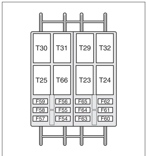 FIAT DUCATO CHASSIS DOUBLE CABINE 2010 - Centrale optionnelle du montant central droit (pour les versions/marchés où cela est prévu) - 5