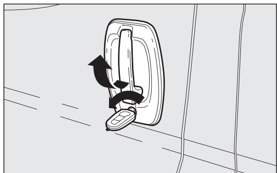 FIAT DUCATO CHASSIS DOUBLE CABINE 2010 - Déverrouillage des portes de l'extérieur - 2