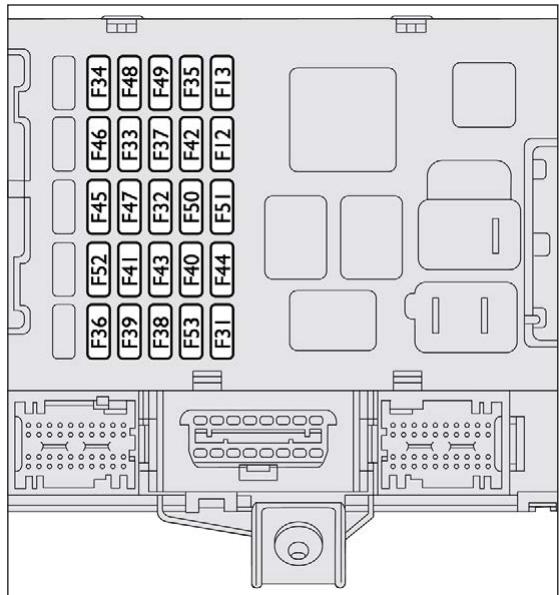 FIAT DUCATO CHASSIS DOUBLE CABINE 2010 - Centrale optionnelle du montant central droit (pour les versions/marchés où cela est prévu) - 1
