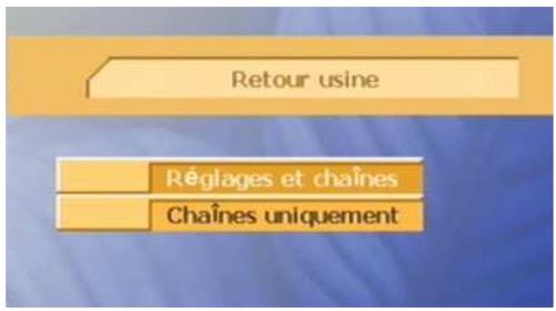 CGV PREMIO PLP - Sous-menu 'retour usine - 2