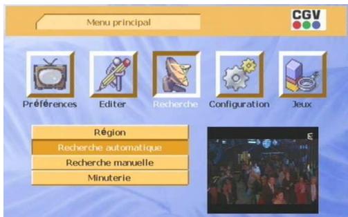 CGV PREMIO PLP - Sous-menu 'recherche automatique - 1