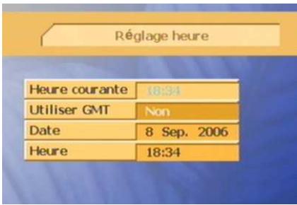 CGV PREMIO PLP - Sous-menu 'réglage heures - 3