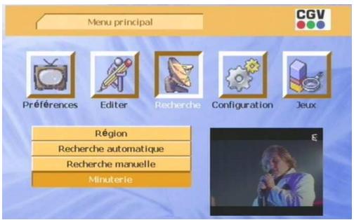 CGV PREMIO PLP - Sous-menu 'minuterie - 1