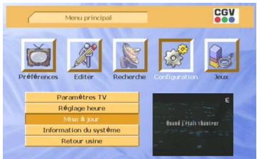 CGV PREMIO PLP - Sous-menu 'mise à jour - 1