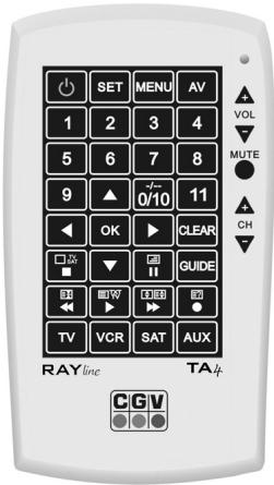 CGV RAYLINE TA4 - Télécommande Universelle 4 en 1 - 1