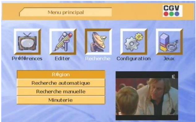 CGV PREMIO PLP - Menu 'recherche - 1