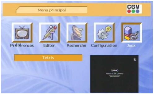 CGV PREMIO PLP - Menu 'jeu - 1