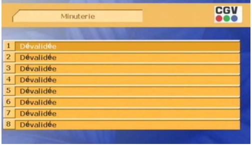 CGV PREMIO PLP - Sous-menu 'minuterie - 2