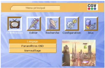 CGV PREMIO PLP - Menu 'préférences - 1
