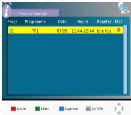 CGV PREMIO HD-W3 70023 - Paramètres utilisés(programmateur) - 2