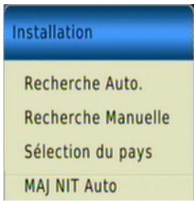 CGV PREMIO HD-W3 70023 - Menu installation - 1