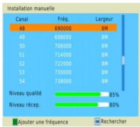CGV PREMIO HD-W3 70023 - Installation\ recherche manuelle : - 1