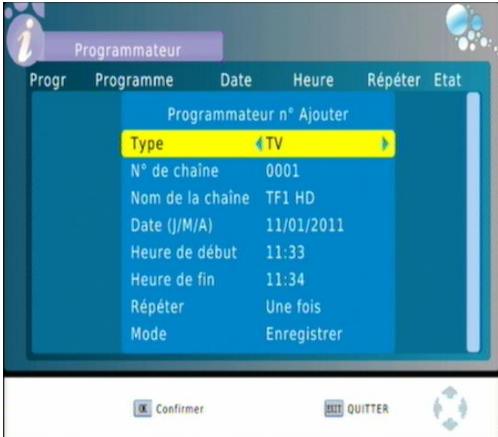 CGV PREMIO HD-W3 70023 - Programmer un enregistrement - 1