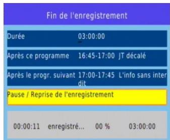 CGV PREMIO HD-W3 70023 - Faire une pause de l'enregistrement - 1