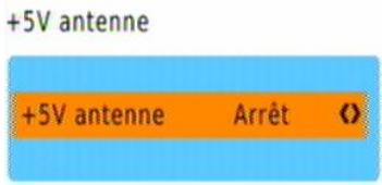 CGV PREMIO HD-W3 70023 - Paramètres système\ +5V antenne - 1