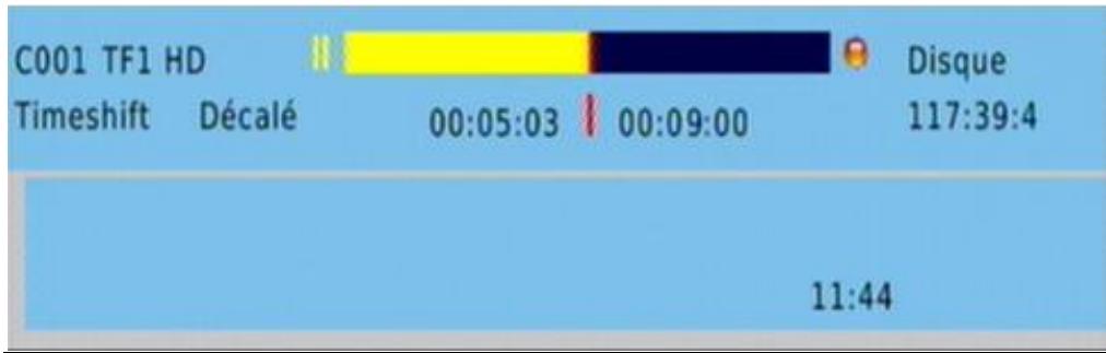 CGV PREMIO HD-W3 70023 - Démarrer un timeshift: - 3