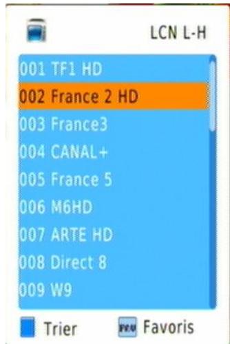 CGV PREMIO HD-W3 70023 - Liste des chaînes - 1