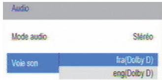 CGV PREMIO SAT HD-W2 - Sélectionner une piste audio - 1